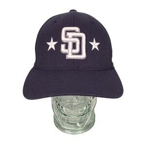 MLB San Diego Padres SD 2015 Men's Flexfit L - XL Hat Cap Blue By Yupoong